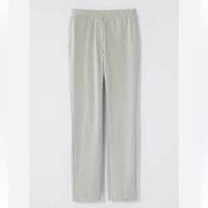 Pure Jill J Eco Terry Pull On Pants Size S Grey Stretch Old Money Gorpcore NWT